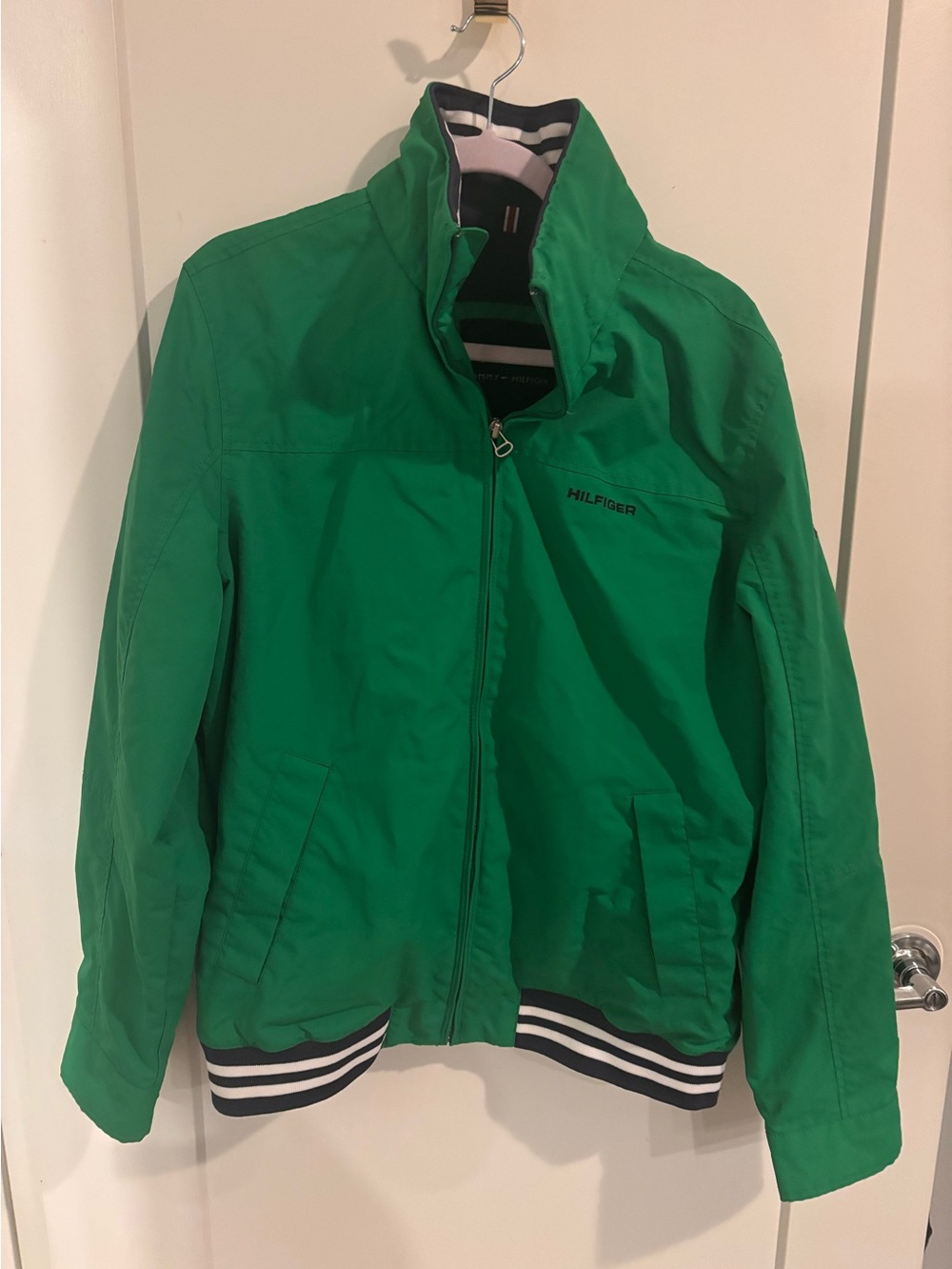Tommy Hilfiger Men’s Green Zip-Front Jacket